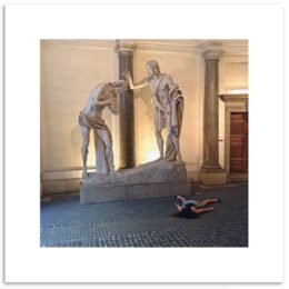 Quadriptych STEFDIES with Guard, Rome - Limited Edition of 50